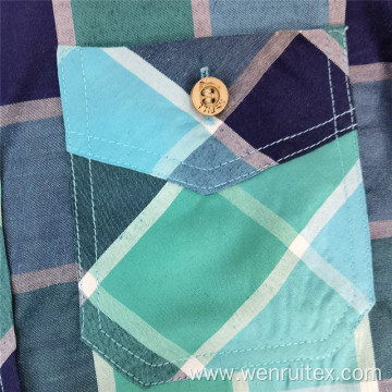 Cotton Shirting Colorful Checked Short-sleeve Boy's Shirts